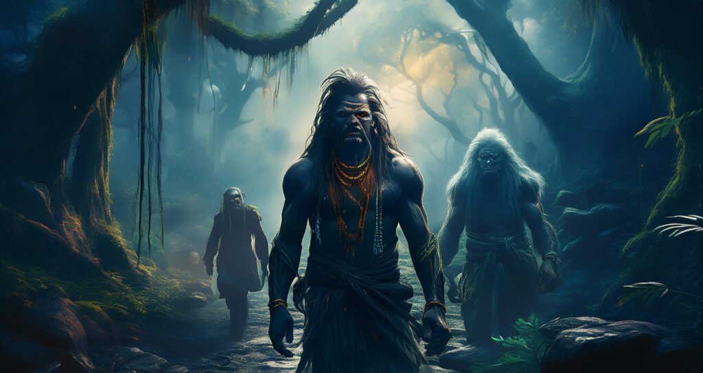 Ghosts and demons guarding the mysterious Mayavi Jungle, a key element in The Hateful Hunt.